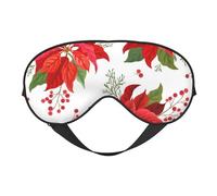 Navidad Invierno Flor, Cubreojos completos Antifaz bloqueador de luz Antifaz para dormir Antifaz suave con los ojos vendados Noche