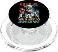 Navidad Julio Ho Who Needs Snow Santa Beach Summer Vacation PopSockets PopGrip para MagSafe