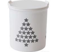 Navidad Latas de Reserva Tannenbaeume Gris Con Blanco Pe con Tapa