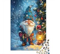 Navidad Linterna GNOME Cartón Resistente Rompecabezas Clásicos 1000 Pieza S para Adultos Niños Difícil Desafío Descompresión Decoración De Paredes 70x50cm/1000pcs