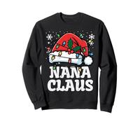 Navidad Nana Claus Santa Hat Xmas Grandma Family Women Sudadera