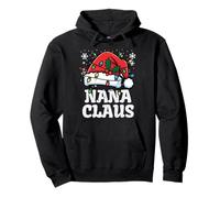 Navidad Nana Claus Santa Hat Xmas Grandma Family Women Sudadera con Capucha