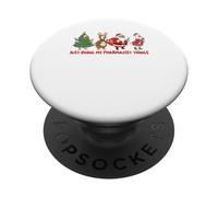 Navidad Navidad Farmacia CPhT Solo Haciendo mis Cosas farmacéuticas PopSockets PopGrip Adhesivo