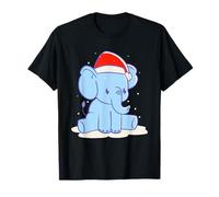 Navidad nieve elefante Camiseta