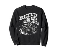 Navidad Oh, qué Divertido es Montar Santa Dirt Bike Sudadera