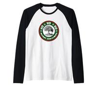 Navidad Olivo Mediterráneo Amantes de la Comida Camiseta Manga Raglan