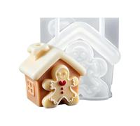 Navidad pan de jengibre casa molde herramienta de elaboración de pan de jengibre vela molde
