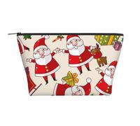 Navidad Papá Noel Navidad, Bolsa de artículos de tocador Bolsa de Maquillaje Bolsa de cosméticos Bolsa de artículos de tocador de Viaje portátil