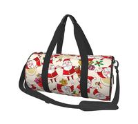 Navidad Papá Noel Navidad, Bolsa de Viaje de Gran Capacidad, Bolso Redondo, Bolsa de Viaje Deportiva, Bolsa de Mano, Bolsa de Fitness