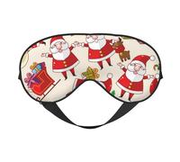 Navidad Papá Noel Navidad, Cubreojos completos Antifaz bloqueador de luz Antifaz para dormir Antifaz suave con los ojos vendados Noche