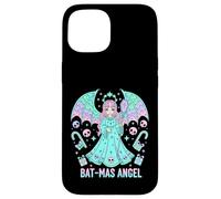 Navidad Pastel Goth Espeluznante Kawaii Lindo Murciélago Carcasa para iPhone 15