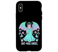 Navidad Pastel Goth Espeluznante Kawaii Lindo Murciélago Carcasa para iPhone X/XS