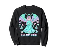 Navidad Pastel Goth Espeluznante Kawaii Lindo Murciélago Sudadera