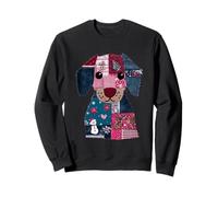Navidad Patchwork Perro muñeco de Nieve Reno Sudadera