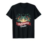 Navidad Playa Vacaciones Filipino Maligayang Pasko Camiseta