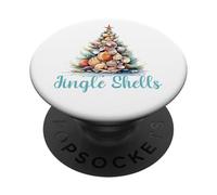Navidad Playera de Jingle Shells PopSockets PopGrip Adhesivo
