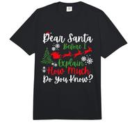 Navidad Querido Papá Noel Antes de Explicar cuánto Sabes? Comfort Colors Adult Heavyweight T-Shirt