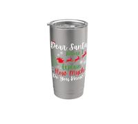 Navidad Querido Papá Noel antes de explicar cuánto sabes? Vaso térmico de acero inoxidable de doble pared