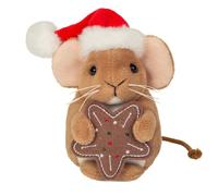 Navidad Ratón Con Star Cookie Por Teddy Hermann - Juguete de Peluche - 11cm