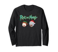 Navidad Rick and Morty Elf Manga Larga