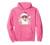 Navidad Santa Bubble Gum Rosa Funny Girl Mujeres Niños Navidad Sudadera con Capucha