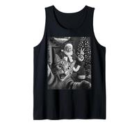 Navidad Santa Claus Merry X-Mas Funny Cat Selfie Hombres Mujeres Camiseta sin Mangas