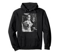 Navidad Santa Claus Merry X-Mas Funny Dog Selfie Hombres Mujeres Sudadera con Capucha