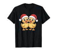 Navidad Santa Dibujos Animados Patitos Feos Navidad Suéter Patos Camiseta