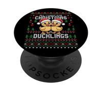 Navidad Santa Dibujos Animados Patitos Feos Navidad Suéter Patos PopSockets PopGrip Adhesivo