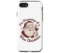 Navidad Santa Divertido Vacaciones Vino Tinto Humor Carcasa para iPhone SE (2020) / 7/8