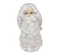 Navidad Santa Wig Santa Claus Cosplay Beard Beard Xmas Disfraz de cosplay Suministros para la fiesta Bridal Headwear