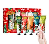 Navidad Set de Regalo de Crema de Manos, Pack de 5 Unidades con Crema Hidratante Nutritiva y Reparadora de Fragancias, Set de Cremas Mujer Regalo, Mini Regalos Navidad, Reparadora no grasa