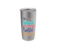Navidad Somos una gran Familia Vaso térmico de acero inoxidable de doble pared