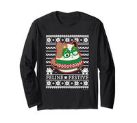 Navidad Squishmallows Festive Feline Manga Larga