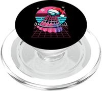 Navidad Synthwave Bádminton Volante PopSockets PopGrip para MagSafe