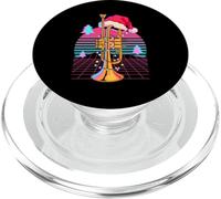 Navidad Synthwave Trompeta Trompetista PopSockets PopGrip para MagSafe