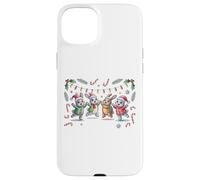 Navidad, Tortuga, Conejo, Baile Feliz, Luces Festivas, bastón de Caramelo Carcasa para iPhone 15 Plus