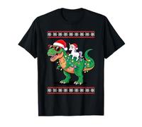 Navidad Unicornio T-Rex Dinosaurio Tyrannosaurus Rex Camiseta