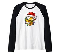 Navidad Voleibol Volley Jugador de Pelota Niñas Voleibol Camiseta Manga Raglan