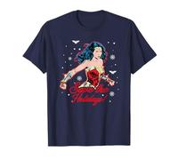 Navidad Wonder Woman Saving The Holidays Camiseta