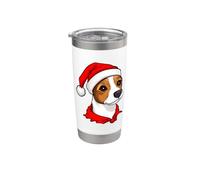 Navidad Yorkshire Terrier Vaso térmico de acero inoxidable de doble pared