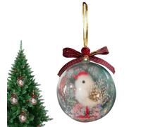 Navidades transparentes | Transparente 9 cm, adornos navideños con forma de - Para árbol de Navidad, Halloween, otoño, fiesta, familia, cumpleaños, boda, Acción de Gracias, granja