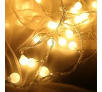 Navideñas Cadena de Luces copo de nieve con Pilas, Surwin Guirnaldas Luminosas de Interior 3M/ 20LED Decoración para Exterior, Jardines, Fiesta de Navidad (Bulbo,3M/20LED)