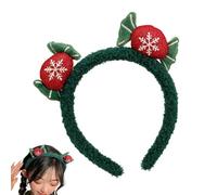 Navideñas Para Mujer,Cinta Pelo Peluche Adorable - Accesorios De Cabeza Para Navidad | Complementos para Fiestas de Invierno Celebración Año Nuevo Eventos Especiales
