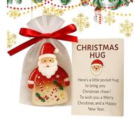 navideño de bolsillo | 2D acrílico de bolsillo Papá Noel Decoración Confortante recuerdo | Tarjeta de recuerdo confortante - para niños adultos, casa, viaje, estudiantes, reuniones