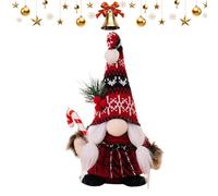 navideño de Papá Noel sin Rostro, Adorable Gorro de Punto con Pompones, muñeca enana Decorativa, decoración navideña Hecha a Mano, Ideal para Chimenea, Mesa, Ganar