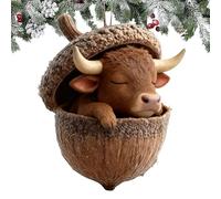 navideño para Dormir, acrílico Robusto, Colgante de Animal acrílico, Acento Festivo de árbol | Decoración del hogar con Encantador Estilo de habitación de Invierno, exhibición Colgante de