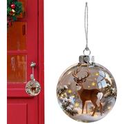 navideños - 2,76 Pulgadas | de Navidad inflables Gigantes con diseño Duradero Decorativo 3D, Ventana, jardín | navideño de Bolas de Transparente para decoración navideña