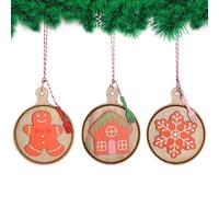 navideños, colección de colgantes de especias de 3 piezas para decoración de vacaciones, estante de ventana de árbol, pared y decoración interior del hogar, adorable soporte de exhibición sabe