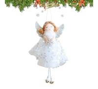 Navideños De Ángel con Campanillas - De Ángel para Árbol De Navidad | Detalle Encantador para Puerta Ventana Y Celebración Invernal